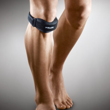 Бандаж для фиксации коленного сустава человека с болезнью Шляттера
